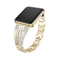 Apple Watch and Champagne Gold Designer Inspired Diamond Bracelet Band.