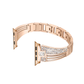 Side View of Rose Gold Designer Inspired Diamond Bracelet Band.