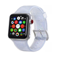 Silver Glitter Silicone Sport Band for Apple Watch.