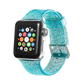 Teal Glitter Silicone Sport Band for Apple Watch.