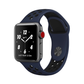 Midnight Blue and Black Nike Style Silicone Sport Band for Apple Watch.