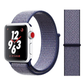 Midnight Blue Nylon Sport Loop Band for Apple Watch.