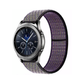 Desert Sand Volt Purple Yellow Green Nylon Sport Universal Watch Loop Band on Samsung Gear S3 Classic Watch.