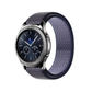 Midnight Blue Nylon Sport Universal Watch Loop Band on Samsung Gear S3 Classic Watch.