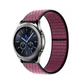 Pink Blast True Berry Nylon Sport Universal Watch Loop Band on Samsung Gear S3 Classic Watch.