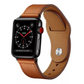 Saddle Brown Premium Leather Band for Apple Watch.