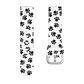 Pawprints Printed Silicone Sport Universal 22mm Watch Band - Flat View.