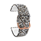 Leopard Print Silicone Sport 20mm Watch Band for Samsung Galaxy, Active 2, Gear S2, Fossil Sport, TicWatch E/2, Amazfit Bip.