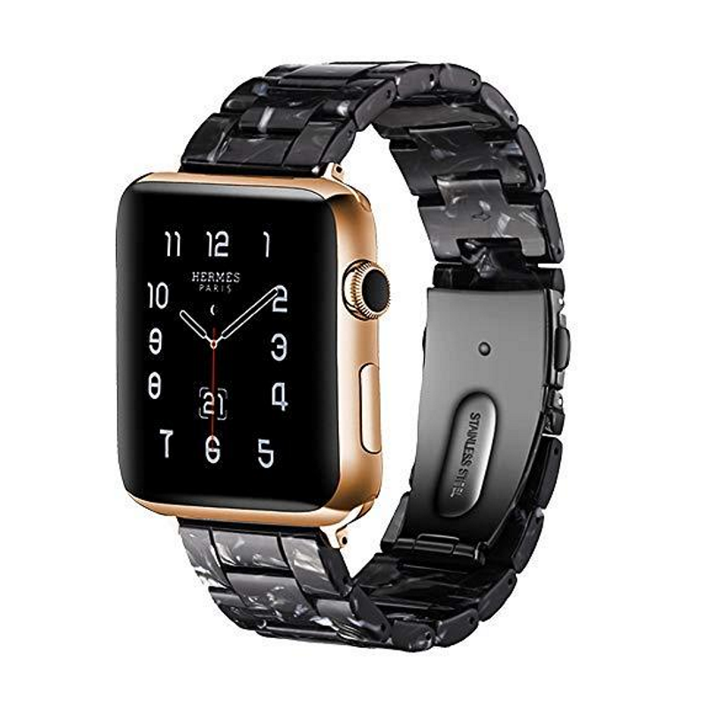 Black Onyx Resin Band for Apple Watch.