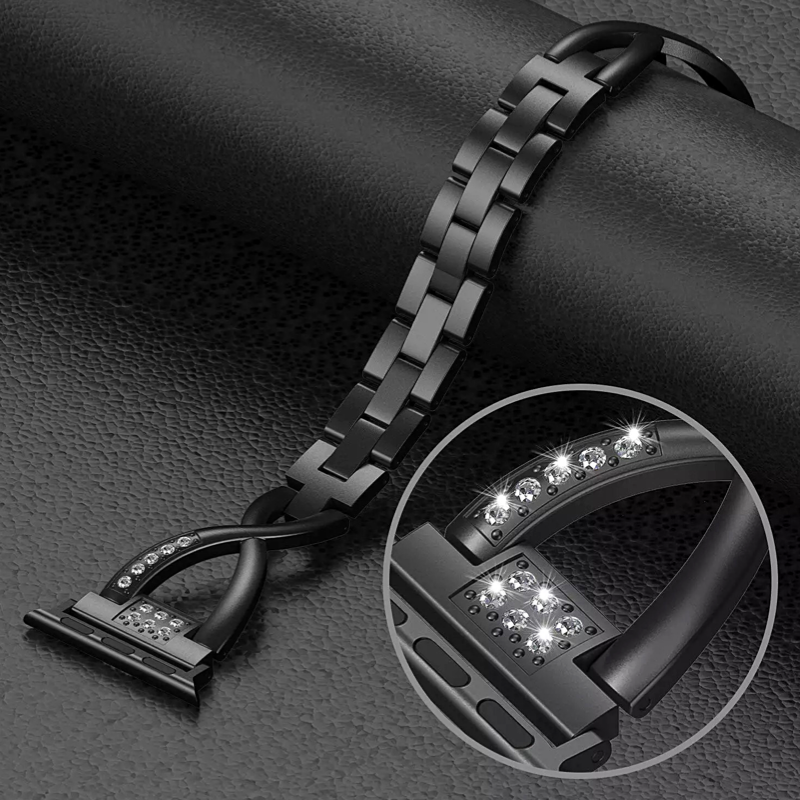 Signature Diamond Accent Bracelet Band for Apple Watch