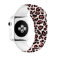 Wildcat Print Silicone Sport Band for Apple Watch, Jaguar Print - Back View.