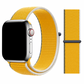 Sunflower Yellow, Olive, and White Color Duos Nylon Sport Loop Band for Apple Watch.