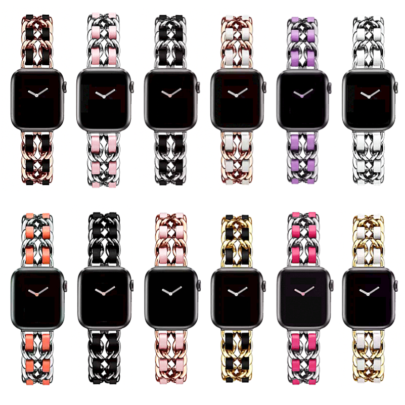 Metal Charms Decorative Ring iwatch Bracelet For Strap On Apple Watch Band  Diamond Ornament Smart Watch
