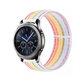 Rainbow Multicolor Nylon Sport Universal Watch Loop Band on Samsung Gear S3 Classic Watch.